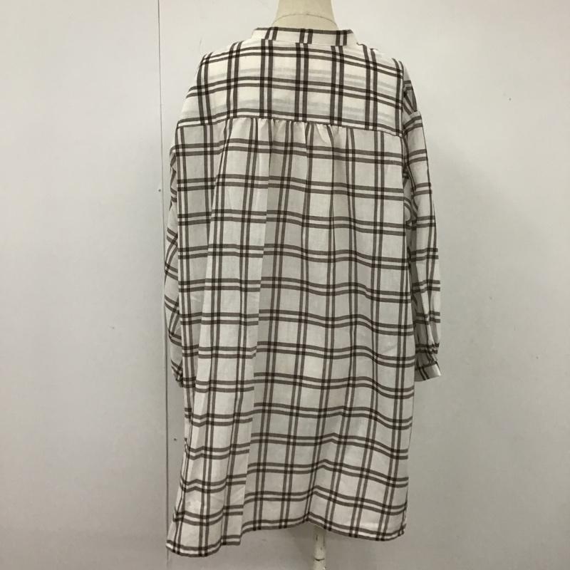 スタディオクリップ studio CLIP シャツ、ブラウス 七分袖 チェックシャツ L チェック マルチカラー / マルチカラー / レディース USED 古着 中古 10106152