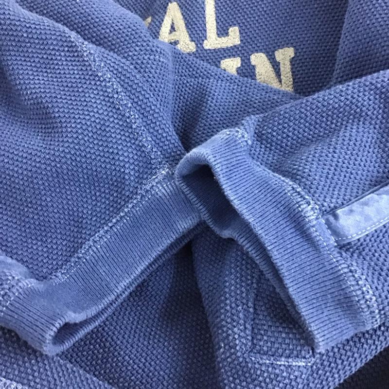 テンダーロイン TENDERLOIN カットソー 長袖 長袖カットソー クルーネックカットソー ロングスリーブカットソー プリントTシャツ S ロゴ、文字 青 / ブルー /  メンズ USED 古着 中古 10110914