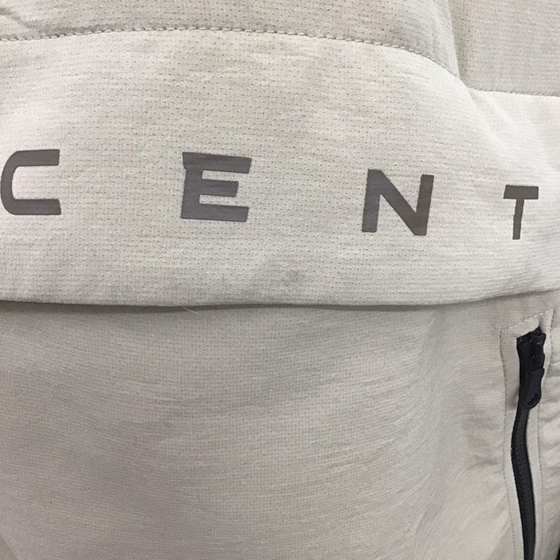 デサント DESCENTE ジャケット、上着 ジャンパー、ブルゾン 長袖パーカー フード長袖ジャケット ネックカラージップアップ プルオーバー 0 ロゴ、文字 ベージュ / ベージュ / メンズ USED 古着 中古 10106317