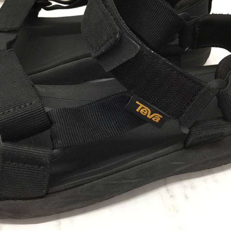 テバ Teva サンダル サンダル 1015156 スポーツサンダル 25cm 25.0cm ロゴ、文字 黒 / ブラック / レディース USED 古着 中古 10107873