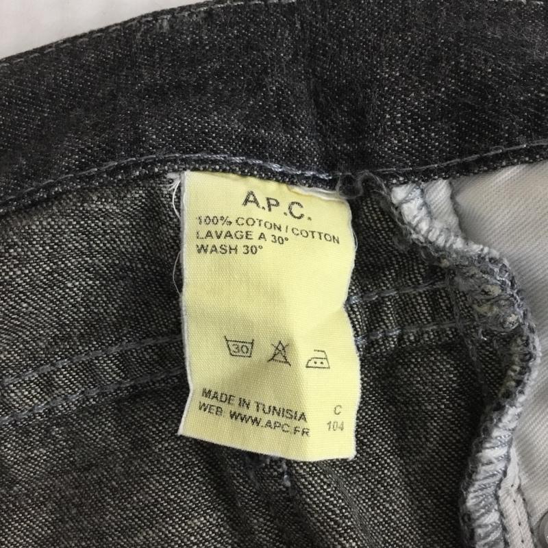 アーペーセー A.P.C. パンツ デニム、ジーンズ デニムパンツ スリムパンツ ジーンズ 29インチ 無地 黒 / ブラック /  メンズ USED 古着 中古 10120787