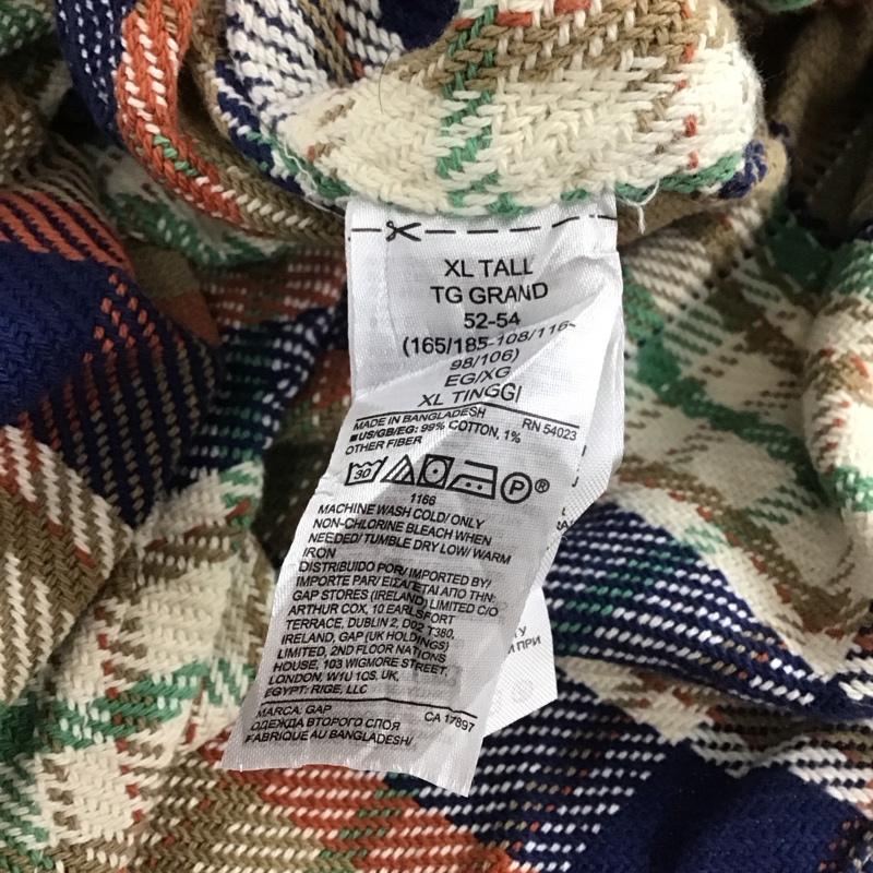 ギャップ GAP シャツ、ブラウス 長袖 長袖 XL チェック マルチカラー / マルチカラー / メンズ USED 古着 中古 10106362