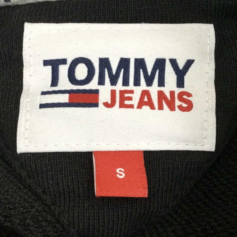 トミー ジーンズ TOMMY JEANS パーカー 長袖 S ロゴ、文字 X プリント 黒 / ブラック / メンズ USED 古着 中古 10137766