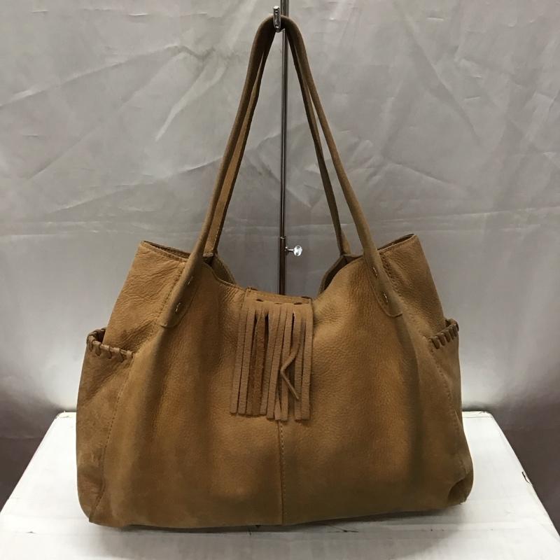 トレ TRES トートバッグ トートバッグ フリンジ 無地 茶 / ブラウン / レディース USED 古着 中古 10114287