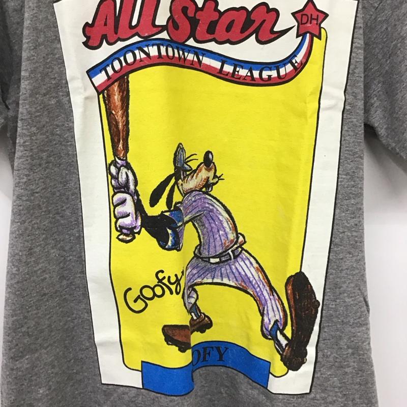 ディズニー Disney Tシャツ 半袖 半袖カットソー プリントTシャツ クルーネックカットソー プリント 灰 / グレー / メンズ USED 古着 中古 10136730