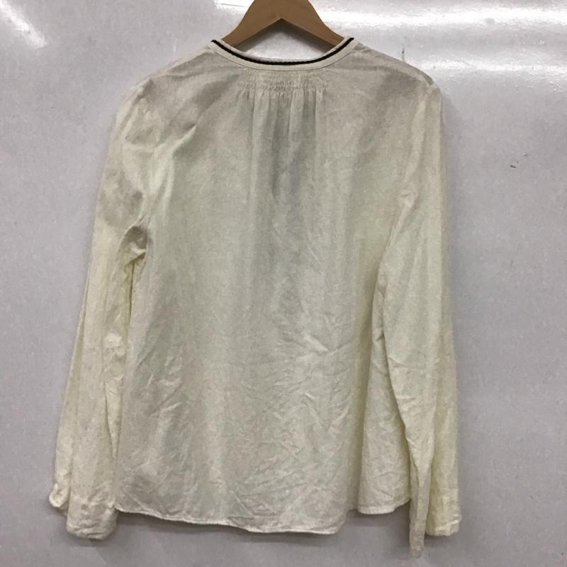 ザラ ZARA カットソー 長袖 M 無地 オフホワイト / オフホワイト / レディース USED 古着 中古 10133318