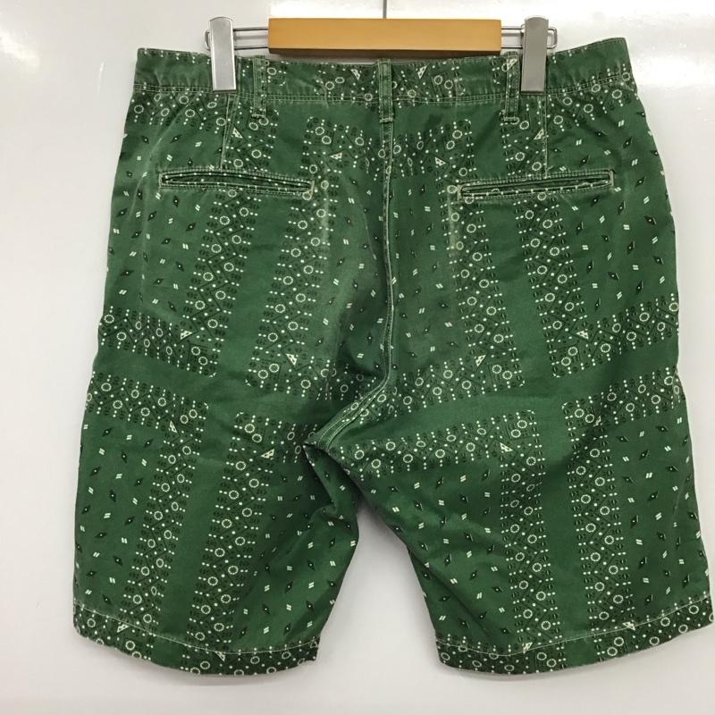 ショットブロス SCHOTT BROS. パンツ ショートパンツ ショートパンツ ハーフパンツ カジュアルパンツ 32インチ プリント 緑 / グリーン / メンズ USED 古着 中古 10134714