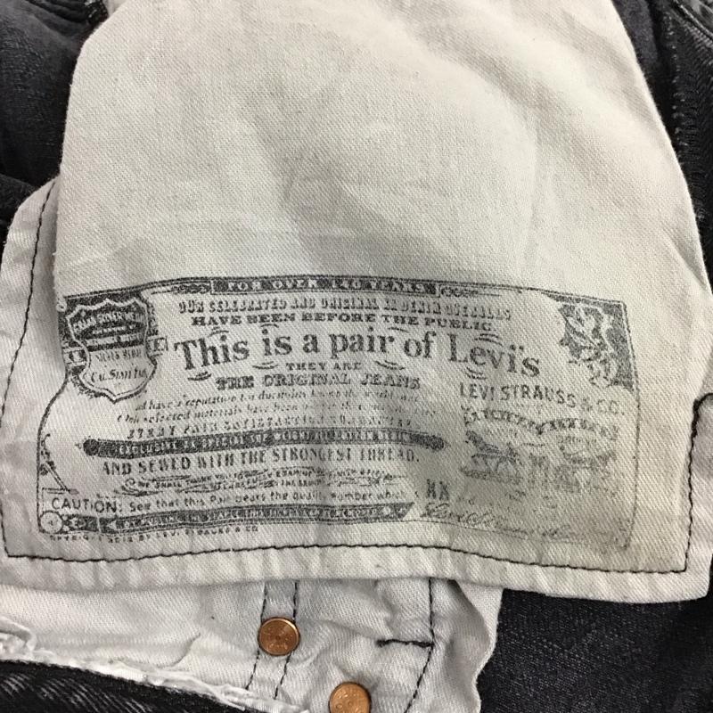 リーバイス Levi s パンツ デニム、ジーンズ 33インチ 無地 黒 / ブラック / メンズ USED 古着 中古 10129921