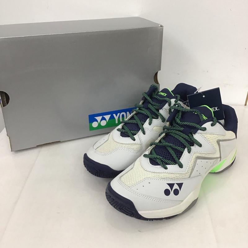 ヨネックス YONEX カジュアルシューズ カジュアルシューズ パワークッション 107D SHT107D テニスシューズ 24.5cm 無地 白 / ホワイト / X 紺 / ネイビー / レディース USED 古着 中古 10125822