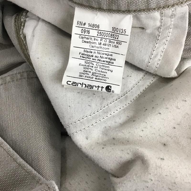 カーハート Carhartt パンツ ワークパンツ、ペインターパンツ ワークパンツ ワイドパンツ カジュアルパンツ 33インチ 無地 ベージュ / ベージュ / メンズ USED 古着 中古 10132919