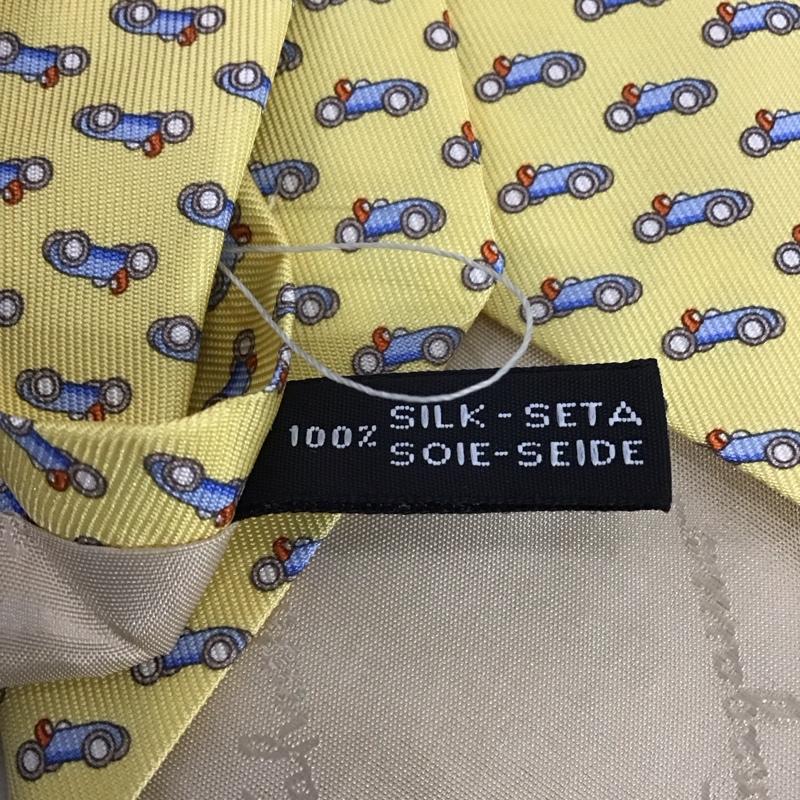 サルヴァトーレフェラガモ Salvatore Ferragamo ネクタイ ネクタイ シルク 総柄 黄 / イエロー / メンズ USED 古着 中古 10135315