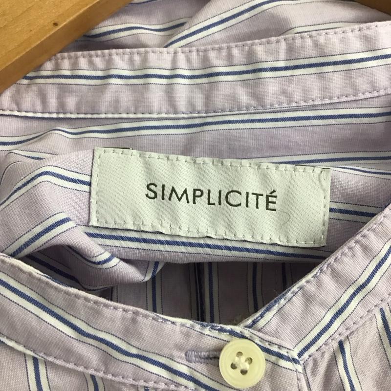シンプリシテェ Simplicite シャツ、ブラウス 長袖 ストライプ マルチカラー / マルチカラー / レディース USED 古着 中古 10137736