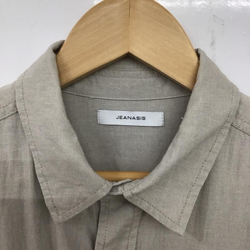 ジーナシス JEANASIS シャツ、ブラウス 長袖 JS063239TS FREE 無地 ベージュ / ベージュ / レディース USED 古着 中古 10139526
