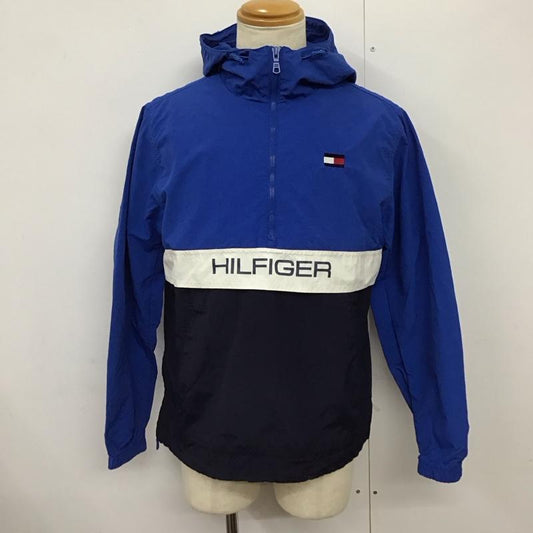 トミーヒルフィガー TOMMY HILFIGER ジャケット、上着 ジャンパー、ブルゾン ナイロンジャケット プルオーバーパーカー ジップアップカラー S ロゴ、文字 白 / ホワイト / X 青 / ブルー / X 黒 / ブラック /  メンズ USED 古着 中古 10124103