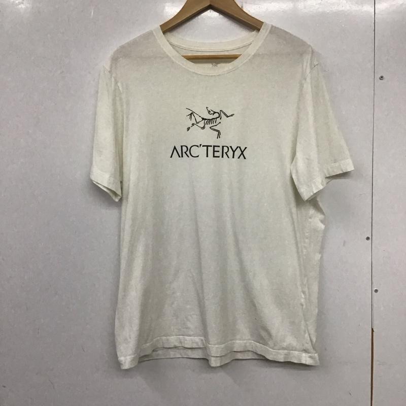 アークテリクス ARC TERYX Tシャツ 半袖 半袖カットソー プリントTシャツ クルーネックカットソー L ロゴ、文字 白 / ホワイト / メンズ USED 古着 中古 10136880