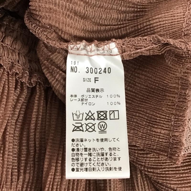 ナイスクラップ NICE CLAUP シャツ、ブラウス 七分袖 FREE 無地 桃 / ピンク / レディース USED 古着 中古 10138173