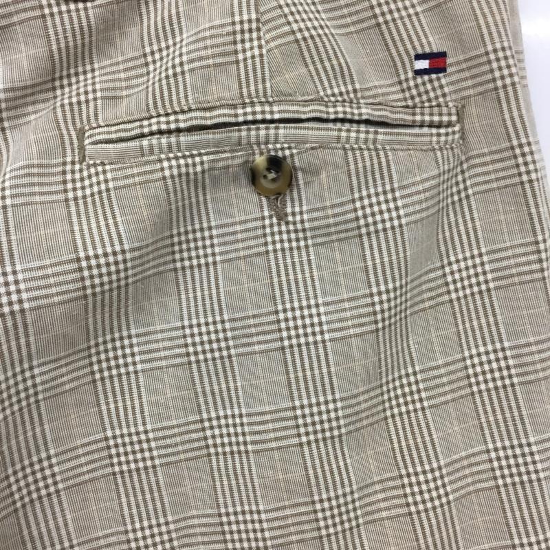 トミーヒルフィガー TOMMY HILFIGER パンツ スラックス スラックスパンツ ワイドパンツ カジュアルパンツ チェックパンツ 34 チェック 茶 / ブラウン /  メンズ USED 古着 中古 10122319