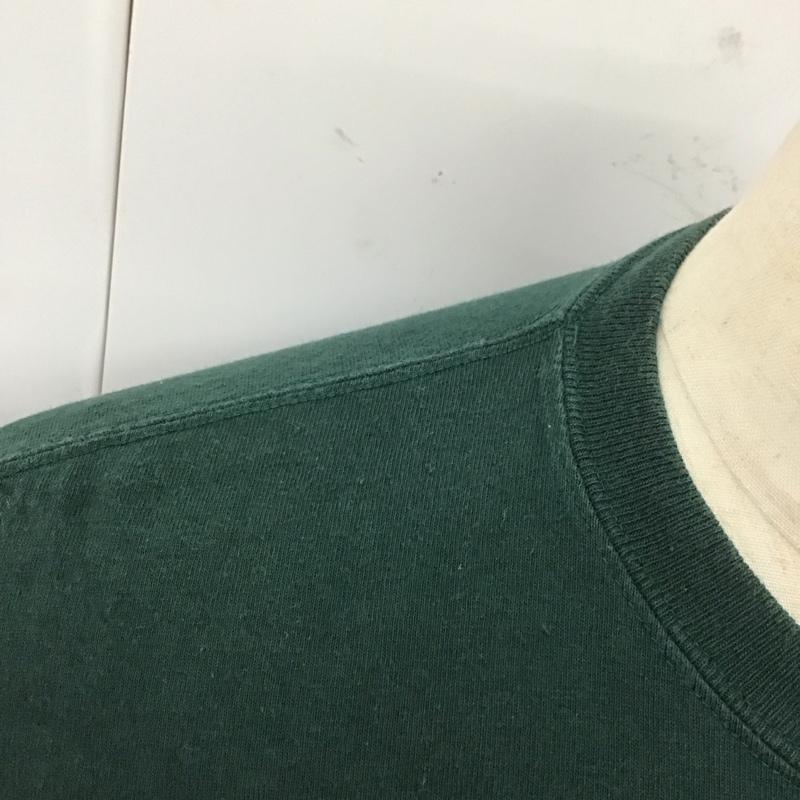 カーハート Carhartt Tシャツ 半袖 半袖カットソー 無地Tシャツ クルーネックカットソー M ロゴ、文字 緑 / グリーン /  メンズ USED 古着 中古 10112505