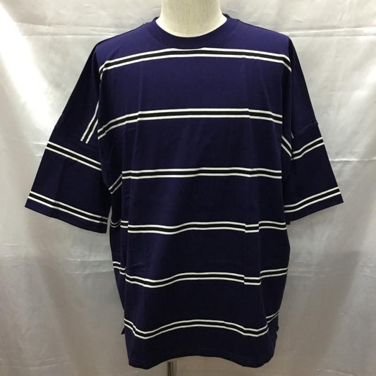 フリークスストア FREAK S STORE Tシャツ 半袖 半袖カットソー プリントTシャツ クルーネックカットソー L ボーダー柄 白 / ホワイト / X 黒 / ブラック / X 紺 / ネイビー /  メンズ USED 古着 中古 10109584