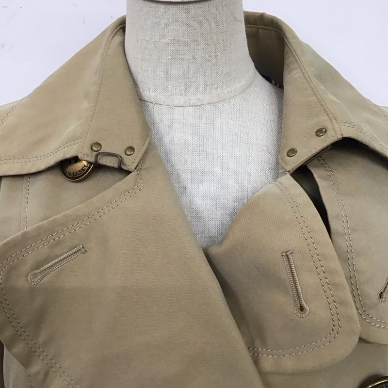バーバリーブルーレーベル BURBERRY BLUE LABEL コート トレンチコート 40 無地 ベージュ / ベージュ / レディース USED 古着 中古 10119778