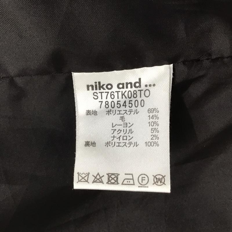 ニコアンド niko and... コート コート一般 ロングコート ロングジャケット ノーカラージャケット アウター 4 チェック マルチカラー / マルチカラー / レディース USED 古着 中古 10110277