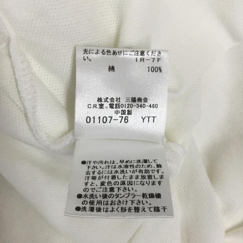 バーバリーブラックレーベル BURBERRY BLACK LABEL ポロシャツ 長袖 半袖ポロシャツ カラーシャツ 半袖カットソー 4 ロゴ、文字 白 / ホワイト / メンズ USED 古着 中古 10122947