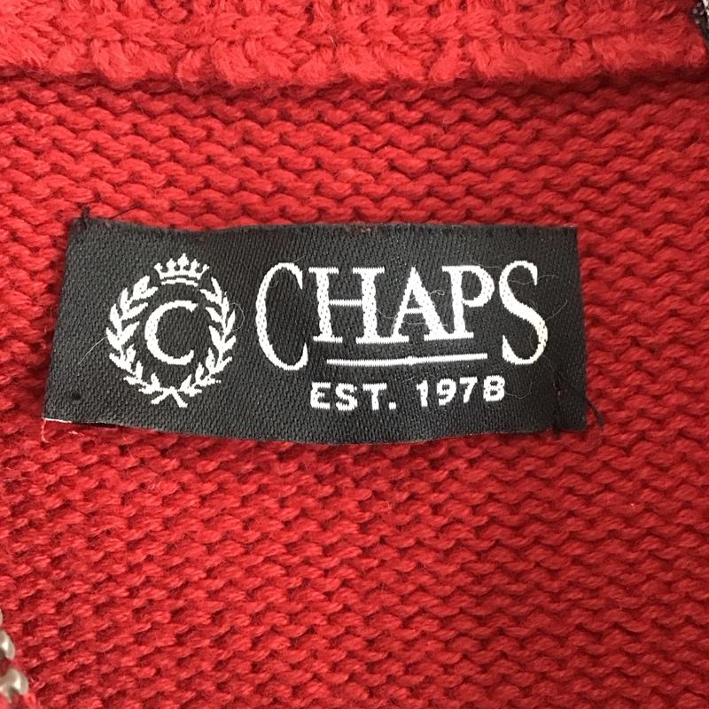 チャップス CHAPS ニット、セーター 長袖 長袖ニットカットソー ニット セーター ジップアップネックニット M ロゴ、文字 マルチカラー / マルチカラー / メンズ USED 古着 中古 10124790