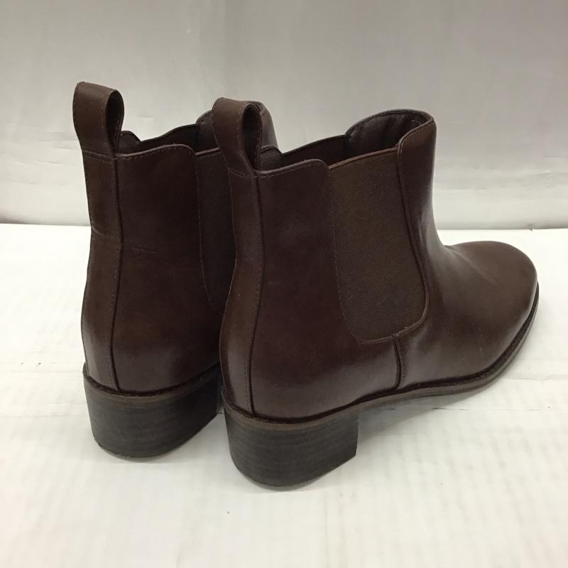 ニコアンド niko and... ブーツ ショートブーツ サイドゴアブーツ L 無地 茶 / ブラウン / レディース USED 古着 中古 10115648