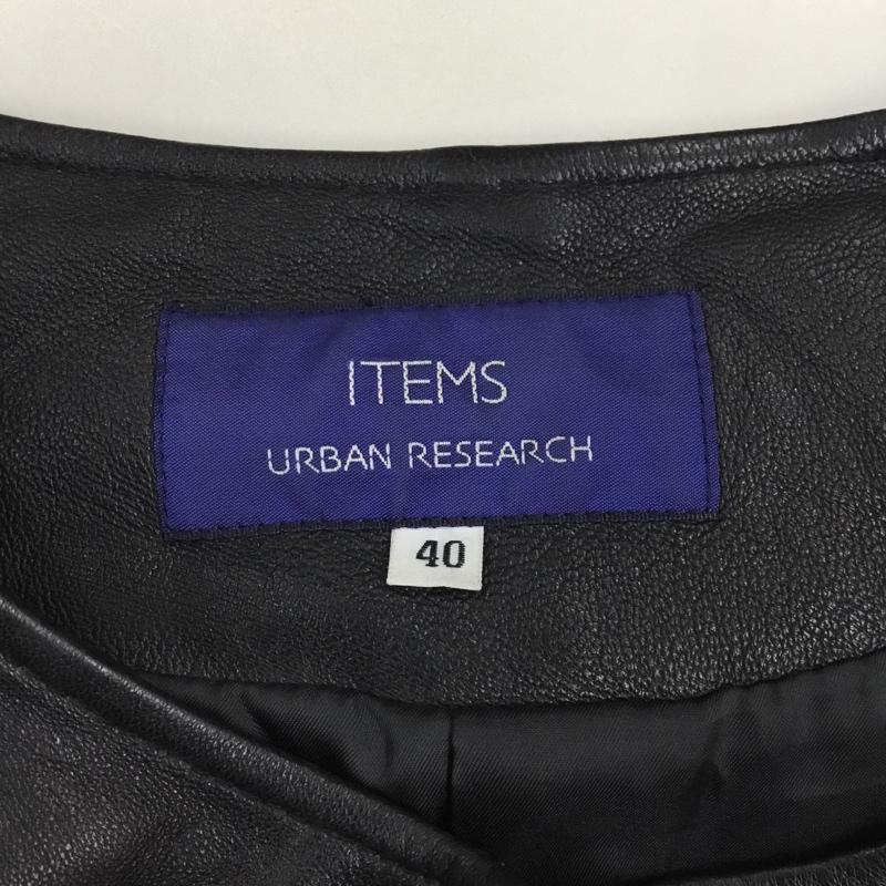 アイテムズ アーバンリサーチ ITEMS URBAN RESEARCH ジャケット、上着 ジャンパー、ブルゾン ジップアップジャケット ジャンパー ジャケット カジュアルジャケット アウター 40 無地 黒 / ブラック / メンズ USED 古着 中古 10112303