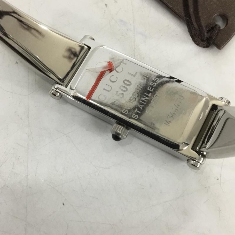 グッチ GUCCI 腕時計 アナログ(クォーツ式) 1500L ロゴ、文字 銀 / シルバー / レディース USED 古着 中古 10134869
