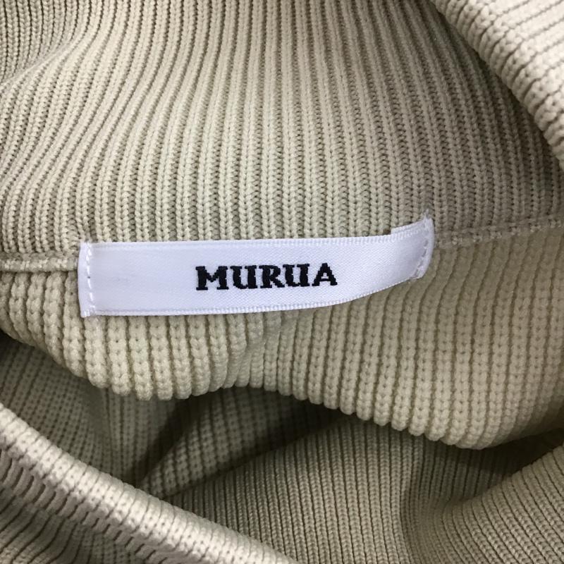 ムルーア MURUA ニット、セーター 半袖 012022601401-03 チョーカーハーフニット パフスリーブニット セーター FREE 無地 ベージュ / ベージュ /  レディース USED 古着 中古 10105644