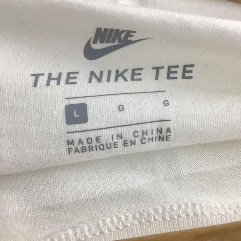ナイキ NIKE カットソー 長袖 875716-100 HybridH LSTee 長袖カットソー スポーツウェア L ロゴ、文字 白 / ホワイト / メンズ USED 古着 中古 10136592