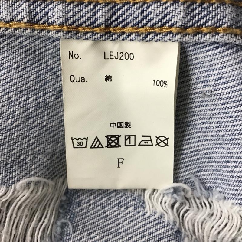 レジェンダ LEGENDA ジャケット、上着 ジャケット、ブレザー lej200 GraffitiRoseEmbroidery デニムジャケット Gジャン FREE プリント インディゴ / インディゴ / メンズ USED 古着 中古 10116413