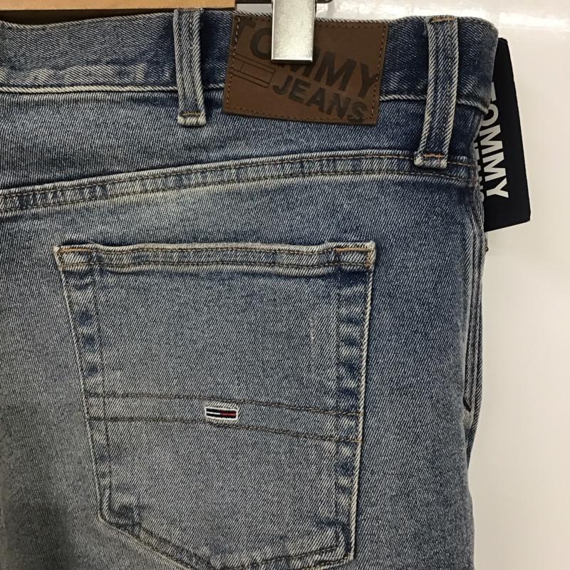 トミーヒルフィガー TOMMY HILFIGER パンツ デニム、ジーンズ デニムパンツ ワイドパンツ カジュアルパンツ 42インチ ダメージ加工 インディゴ / インディゴ / メンズ USED 古着 中古 10127311