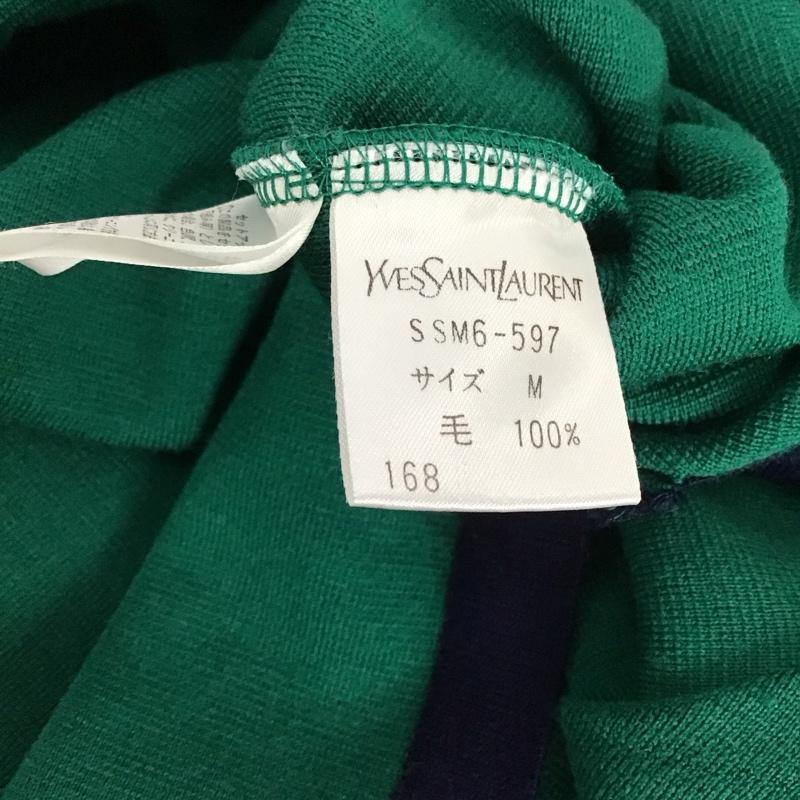 イヴサンローラン Yves Saint Laurent ニット、セーター 長袖 M 無地 緑 / グリーン / レディース USED 古着 中古 10131123