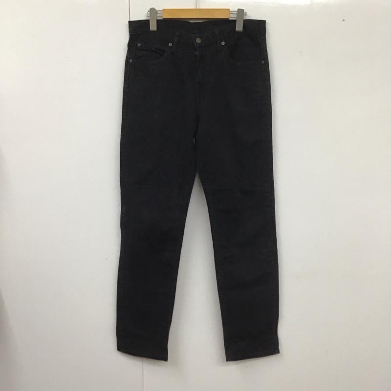 リーバイストラウスアンドコー Levi Strauss & co. パンツ デニム、ジーンズ デニムパンツ ワイドパンツ カジュアルパンツ 33インチ 無地 黒 / ブラック / メンズ USED 古着 中古 10127411
