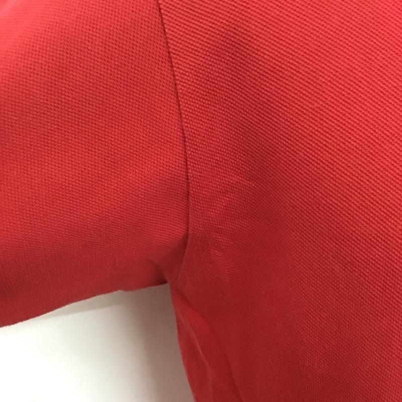 ラコステ LACOSTE ポロシャツ 半袖 半袖ポロシャツ カラーシャツ 半袖カットソー 80s フランス製 3 ロゴ、文字 赤 / レッド / メンズ USED 古着 中古 10106644
