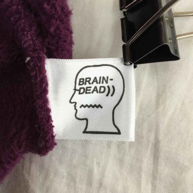 ブレインデット BRAIN DEAD パーカー 長袖 BRAIN DEAD パーカー XXL ワンポイント 紫 / パープル / メンズ USED 古着 中古 10127376