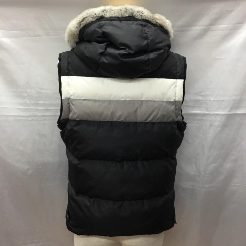 バーバリーブラックレーベル BURBERRY BLACK LABEL ベスト ベスト ダウンジャケット フード付きジャケット アウター ジップアップジャケット L ロゴ、文字 マルチカラー / マルチカラー / メンズ USED 古着 中古 10116708