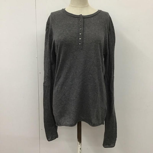 イエナ IENA カットソー 長袖 23-080-900-2910-4-0 コットンニット ヘンリーネック 無地 灰 / グレー /  レディース USED 古着 中古 10114245