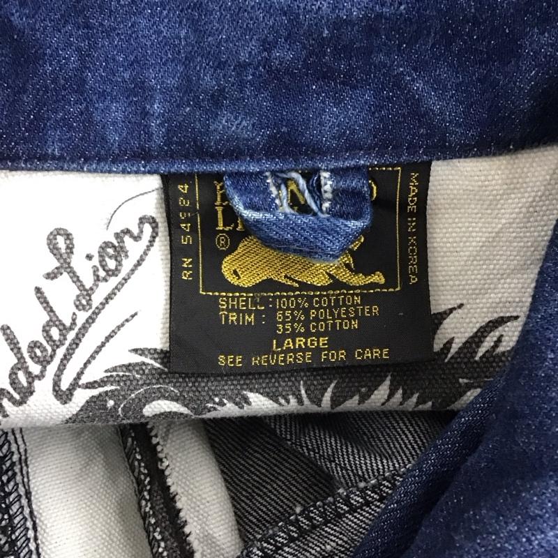 古着 USED ベスト ベスト デニムベスト フルジップ L 無地 青 / ブルー / メンズ USED 古着 中古 10122988