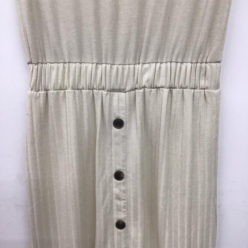 マウジー MOUSSY ワンピース ロングスカート 029dsa80-0120 ノースリーブワンピース ロングスカート FREE 無地 ベージュ / ベージュ / レディース USED 古着 中古 10138362