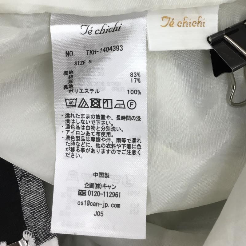 テチチ Techichi パンツ チノパン S チェック 黒 / ブラック / レディース USED 古着 中古 10134238