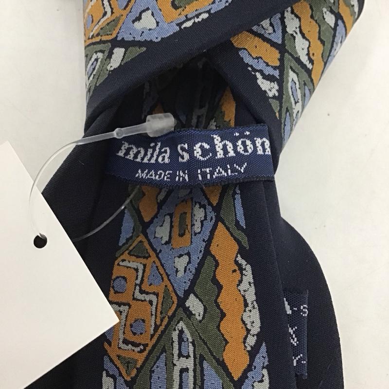 ミラ・ショーン mila schon ネクタイ ネクタイ シルク 総柄 マルチカラー / マルチカラー / メンズ USED 古着 中古 10135325