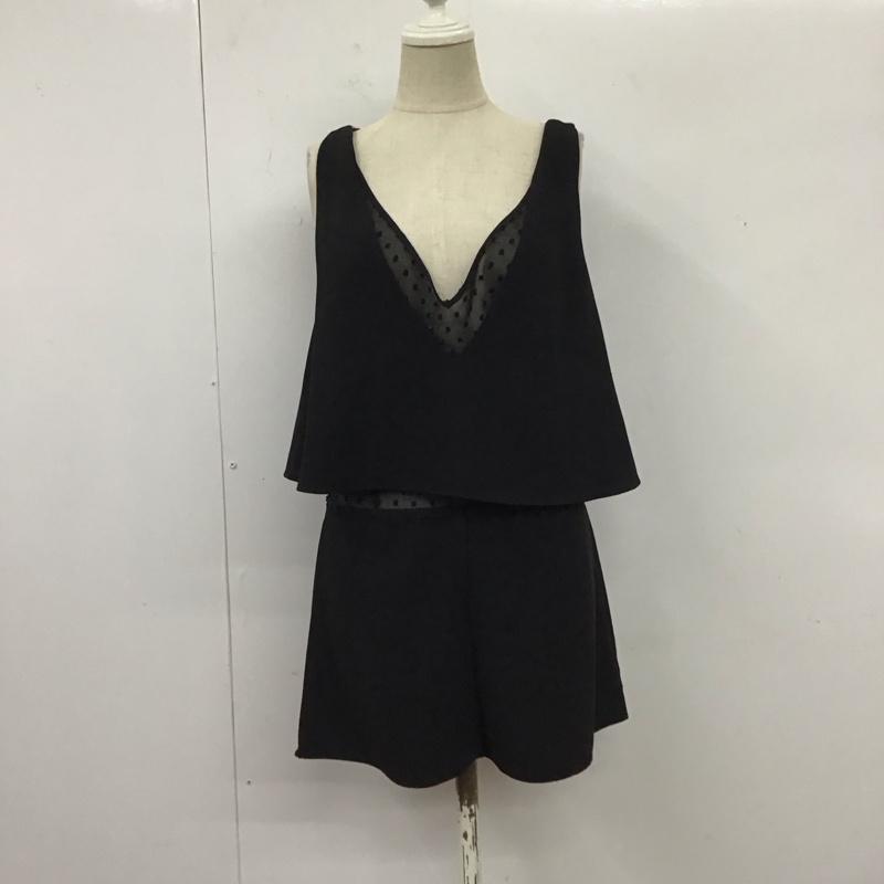 ザラ ZARA ワンピース・ドレス・オールインワン ワンピース・ドレス・オールインワン 4530 254 800 ノースリーブ ショートパンツ XS 無地 黒 / ブラック / レディース USED 古着 中古 10116693