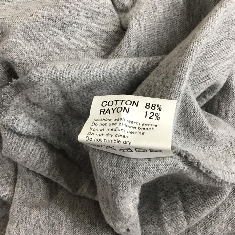 ラッツ RATS カットソー 七分袖 ラグラン クルーネックカットソー 七分丈Tシャツ S ロゴ、文字 黒 / ブラック / X 灰 / グレー / メンズ USED 古着 中古 10114711