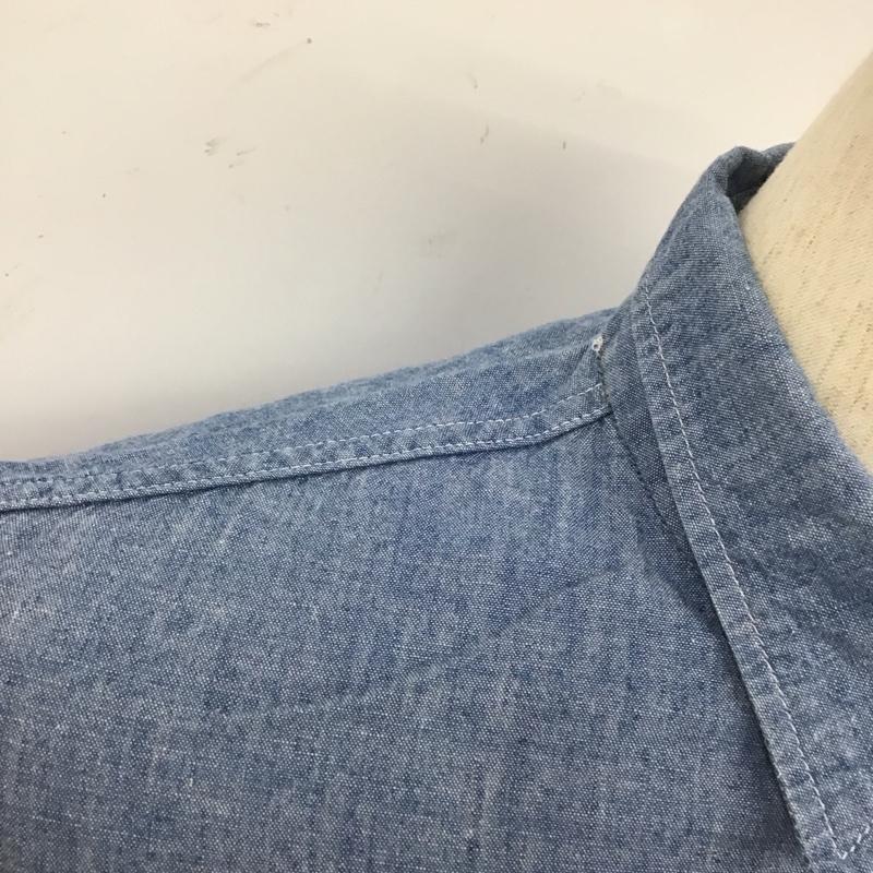 シュガーケーン SUGAR CANE シャツ、ブラウス 半袖 半袖シャツ カラーシャツ 半袖カットソー デニムシャツ S 無地 インディゴ / インディゴ /  メンズ USED 古着 中古 10110436