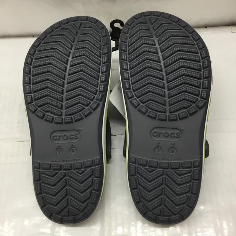 クロックス crocs サンダル サンダル 205089-0A3 Bayaband Clog バヤバンド クロッグ 25cm 25.0cm ロゴ、文字 灰 / グレー / X 白 / ホワイト / X 薄緑 / ライトグリーン / メンズ USED 古着 中古 10111538