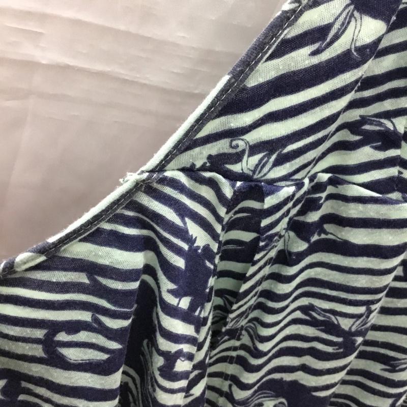 ディーゼル DIESEL トップス トップス ホルターネック M 総柄 紺 / ネイビー / X 薄緑 / ライトグリーン / レディース USED 古着 中古 10118168