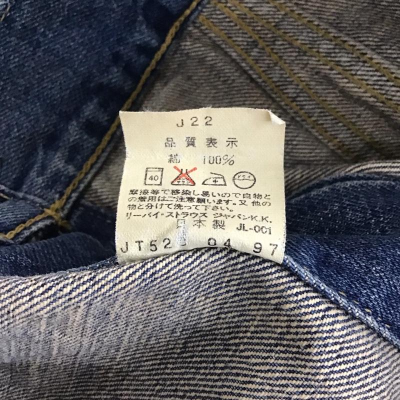 リーバイス Levi s ジャケット、上着 ジャケット、ブレザー デニムジャケット Gジャン 38 無地 インディゴ / インディゴ / メンズ USED 古着 中古 10131930